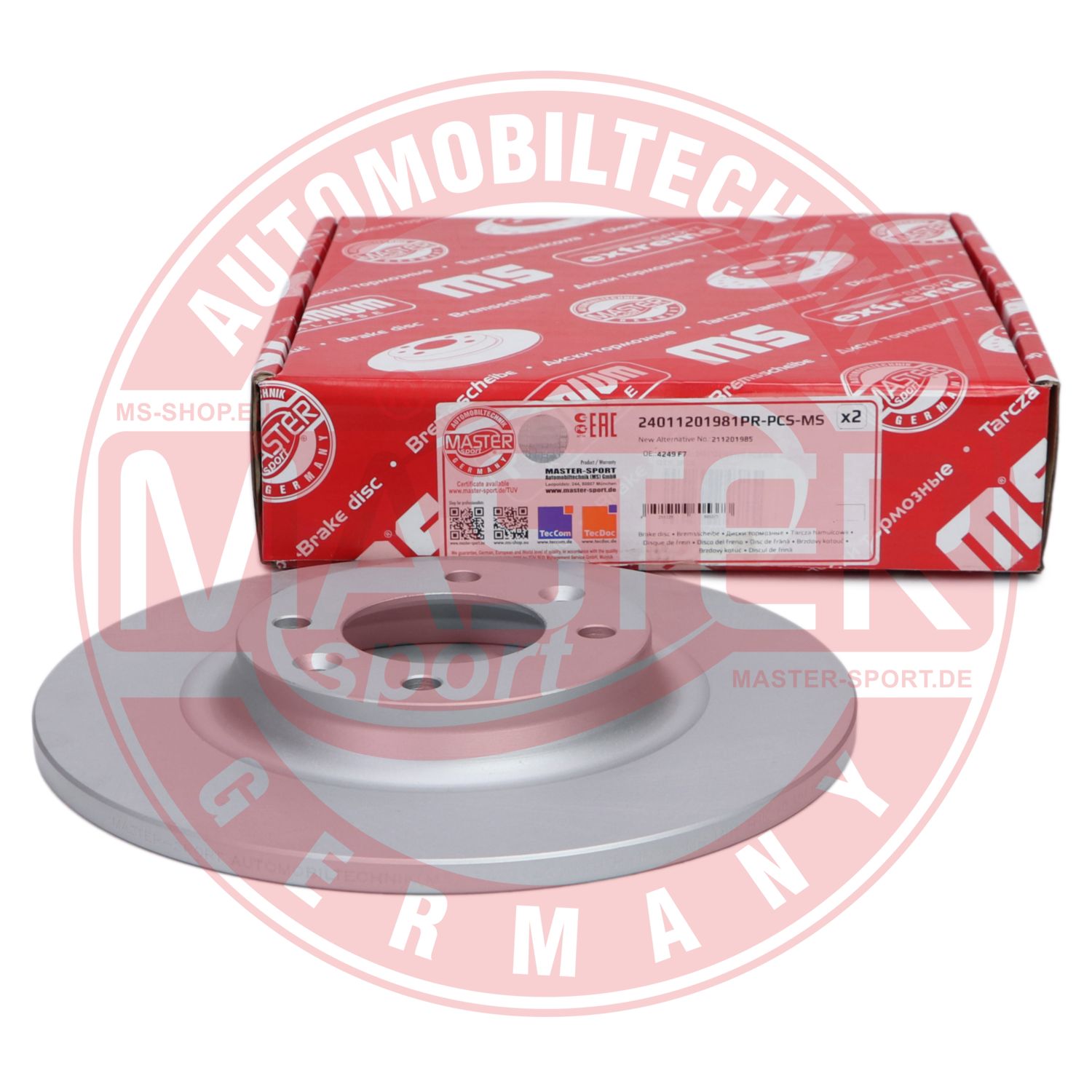 Disc frana MASTERSPORT GERMANY 24011201981PR-PCS-MS